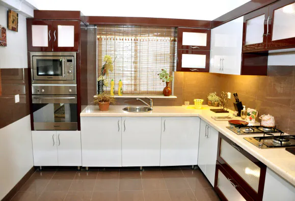 Kitchen — picture of an existing apartment at Lakhani Presidency