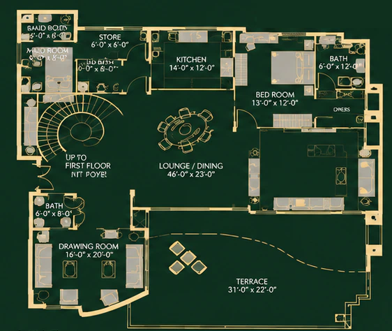 Leonardo penthouse, 18th floor plan